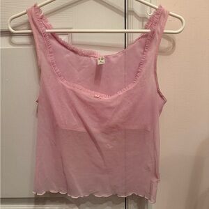 Pink Sleeveless Top